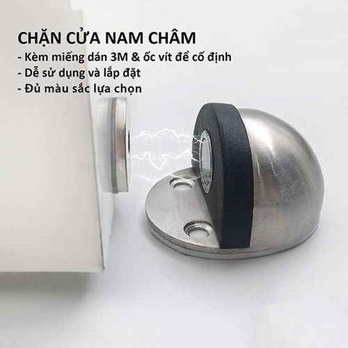 Chặn cửa bán nguyệt nam châm hút chống va đập cửa