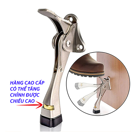 Chặn cửa chống va đập móng ngựa chân gạt thông minh tăng giảm được chiều cao
