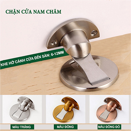 Chặn cửa nam châm hít chống va đập thông minh như vô hình dán sàn