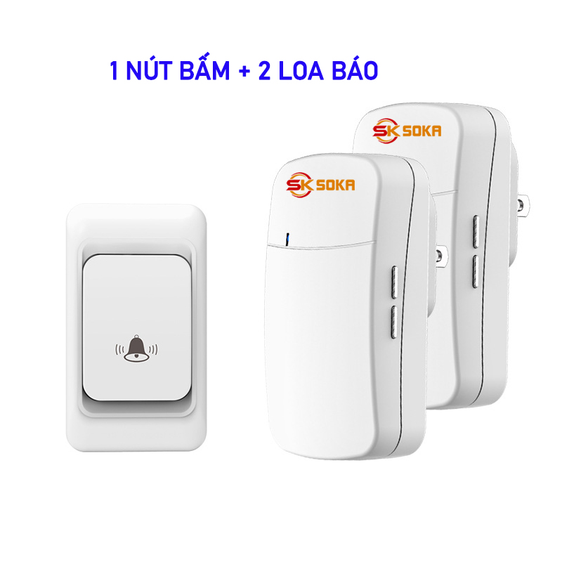 Chuông cửa không dây 2 loa báo SOKA- A10 Chuông cửa không dây 2 loa báo SOKA- A10