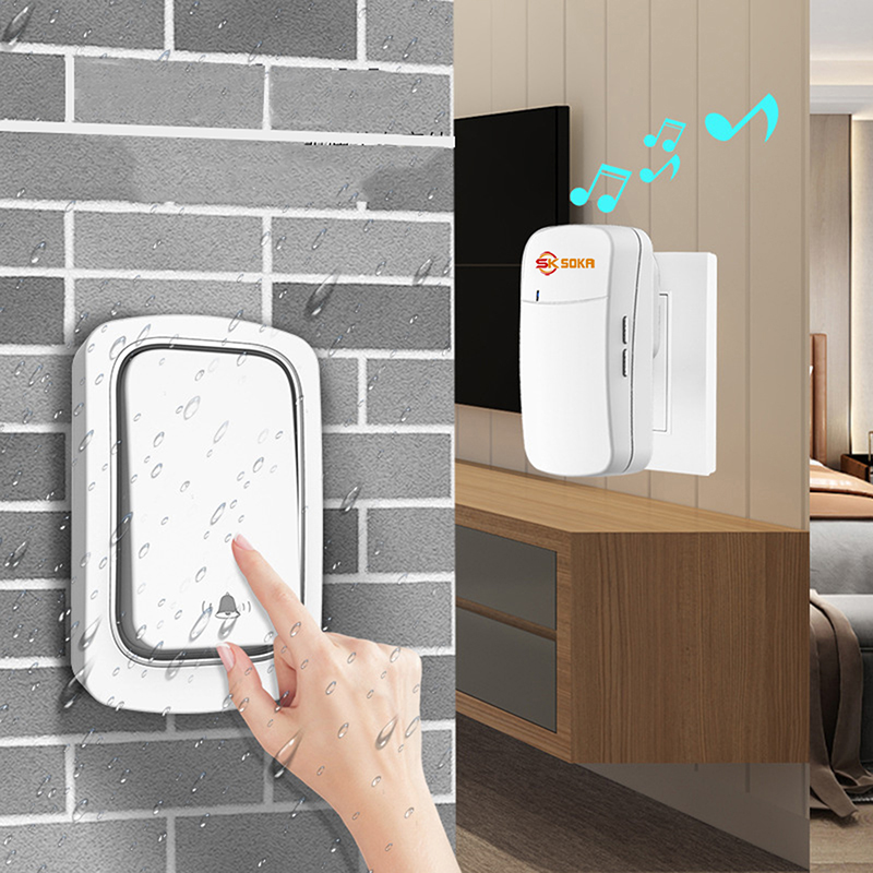 Chuông cửa không dây không dùng pin thông minh chống nước cao cấp SOKA-K10